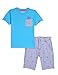 Nautica Boys' Toddler Two Piece Set with Pocket Tee and Pull On Short, Turquoise, 2T