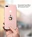 MAXIMEST Phone Ring Finger Holder, Stand, Mirror 360 Rotation Grip and Kickstand Accessory, Compatible with All Smartphones, iPhone, Samsung Galaxy S, Note, Z Fold, Flip, Tablets, iPad (Silver)