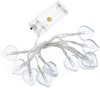 Heart-shaped String Lights 10LED Battery Box Pineapple Garden Halloween Christmas Bulb String (multicolor)