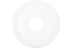 OSOLADY White Ceiling Medallion Decorative Canopy Plate 33cm Outer Diameter 10cm Inner Diameter for Fan