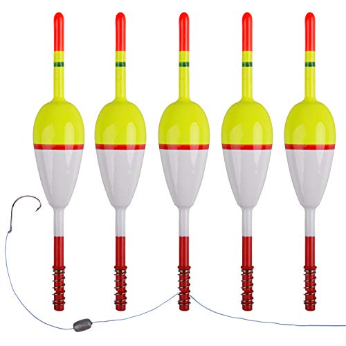 AGOOL Fishing Bobbers Balsa Wood Fishing Floats and Bobbers Spring