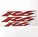 Reflective Motorcycle Bike Decal Flat Plain Sticker for Yamaha YZF R6 Red