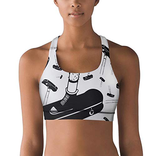 Armsttm Women Racerback Sports Bras Skateboarding Art Gym Yo