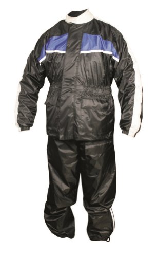 Men's AL2097 Rain suit 5X-Large Black/Blue/White
