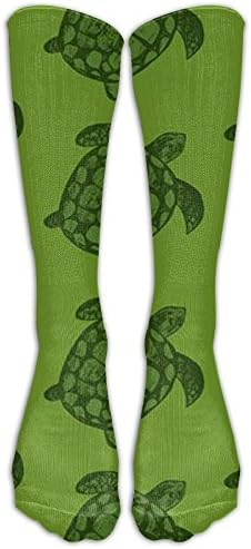Sea Turtles Sweat Uptake Stretchability Fun Men Women Knee Compression Socks Knee Socks For Athletic