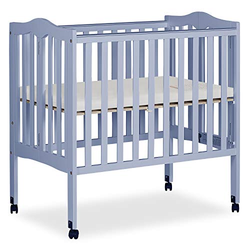 Dream On Me 2-in-1 Lightweight Folding Portable Stationary Side