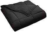 Superior, Classic All-Season Down Alternative Comforter with Baffle Box Construction, Full/Queen, Black