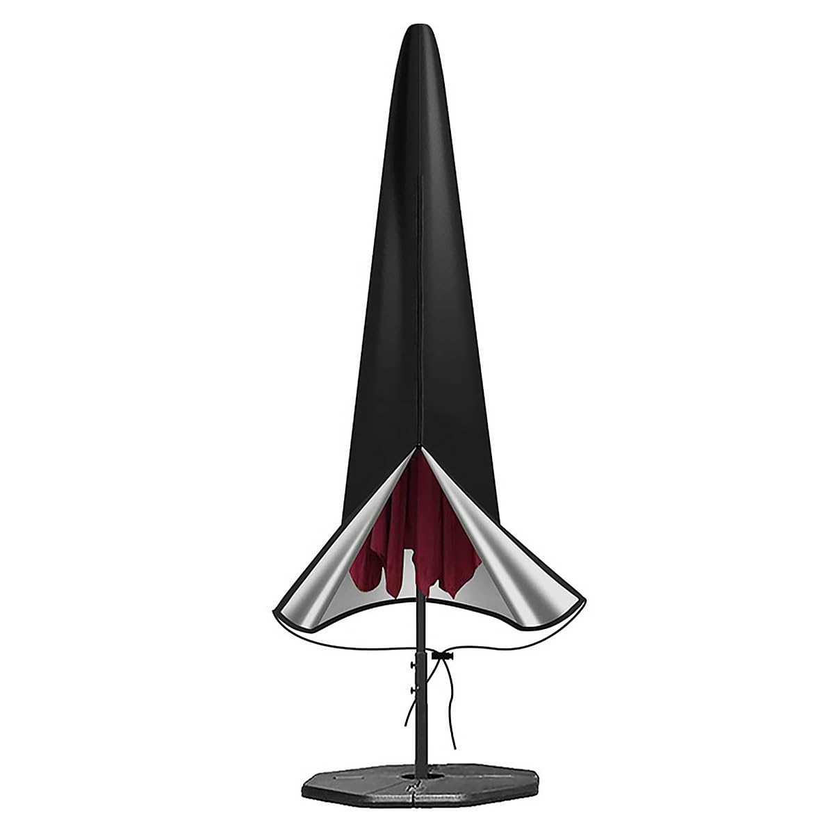 WANGCL Garden Umbrella Cover Outdoor Parasol Cover with Telescopic Rod Oxford Fabric Weatherproof Protective Cover UV-Resistant Windproof and Snow-Proof - 190 x 30x 50 cm