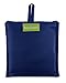 Dark Blue Reusable Grocery Bags 8 Pack Bulk Folding Convenient with Little Attached Pouch Durable Shopping Totes Machine Washable Solid Color