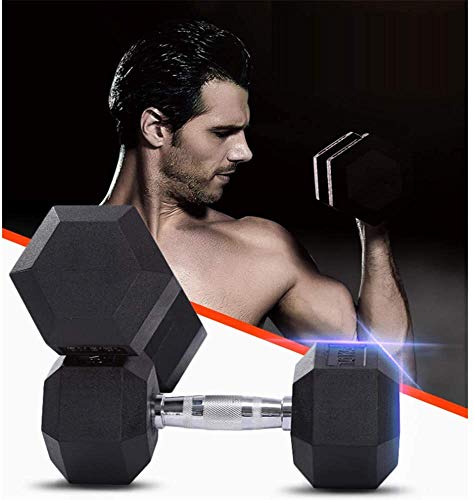 HUINI-Dumbbells-Set-Rubber-Hex-Dumbbells-Heavy-Choose-Weight-Barbell-Set-with-Metal-Weight-Dumbbells-for-Home-Gym-Fitness