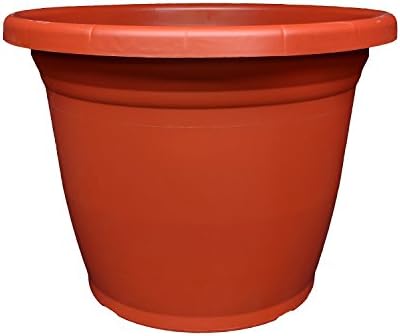12" Patio Planters - Pack of 5 - Made in USA - Reusable, Recyclable - Garden, Greenhouse, Nursery, Hydroponics, Farm (12" Planter, Terracotta)