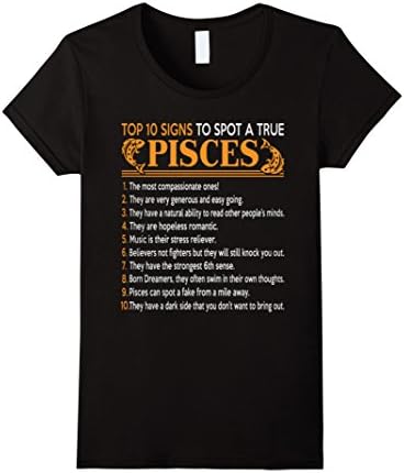 Women's I Am A Pisces Funny T Shirt XL Black