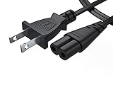 Pwr Short 3 Ft 2 Prong (Figure 8) AC Wall Cable 2 Slot Power Cord for LED LCD TV Samsung LG Sharp; Canon Pixma, Epson Printer; Dell Asus Laptop Charger - 3903-000853 3903-000599