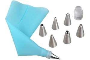 Pastry Bag Squeezing Bag Set Squeezing Bag Cake Decoration Set DIY Baking Tool Fresh Cake Type Silicone Piping Bag Mouthpiece