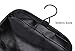 WODISON PU Leather Travel Hanging Jewelry Organizer Roll Up Bag Earring Case Holder Black