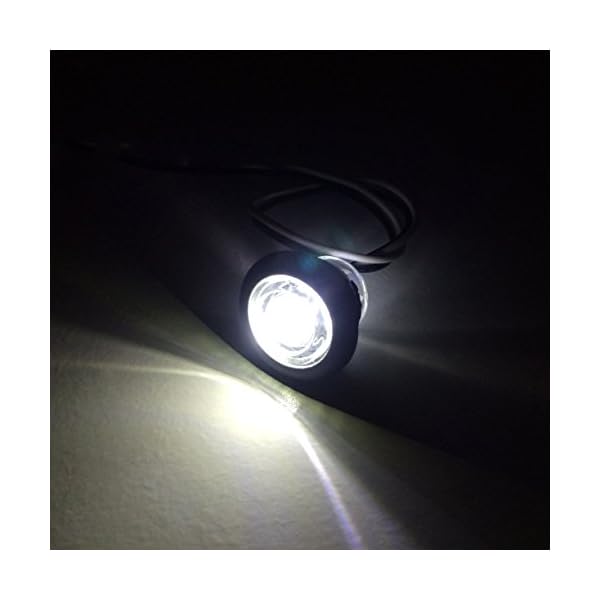 10-NEW-RecPro-34-RV-MARINE-BOAT-INTERIOR-WHITE-ROUND-LED-ACCENT-LIGHTS-IP65-RECESSED-MOUNT-12v