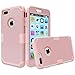 MCUK iPhone 7 Plus Case, 3 in 1 Hybrid Best Impact Defender Cover Silicone Rubber Skin Hard Combo Bumper with Scratch-Resistant Case for Apple iPhone 7 Plus (2016) (Rose Gold+Rose Gold)
