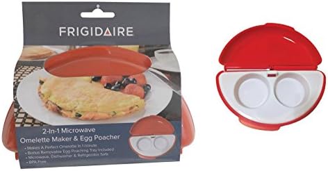 Frigidaire 2 in 1 Microwave Omelette Maker with Bonus Egg Poacher BPA Free