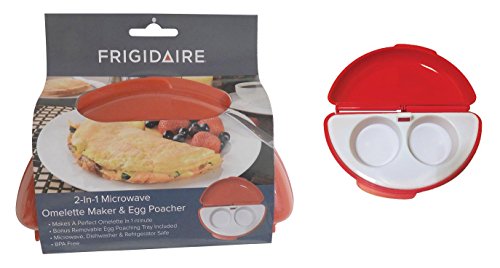 Frigidaire 2 in 1 Microwave Omelette Maker with Bonus Egg Poacher BPA Free