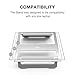 Vogek Foldable and Portable Aluminum Laptop Stand for Macbook Air Macbook Pro and iPad Pro (Silver)