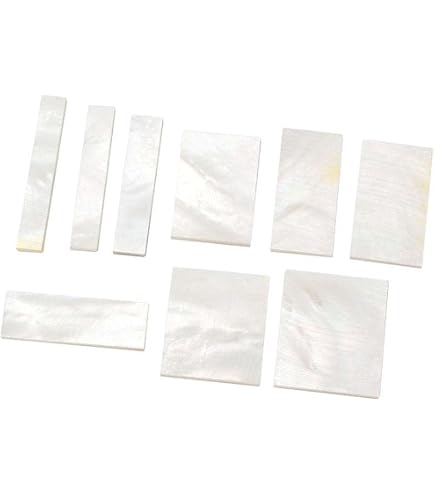 Musiclily Pro Natural Parelmoer Gitaar Inlay Blank 50x25x2mm - White Pearl