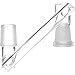 12-1290 SCIENTIFIC INDUSTRIAL JOINTS - FEMALE TO MALE DROPDOWN ADAPTER CLASSIC CLEAR 14MM FEMALE TO 18MM MALE