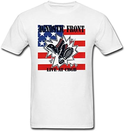 Kittyer Men's Agnostic Front Design Cotton T Shirt S