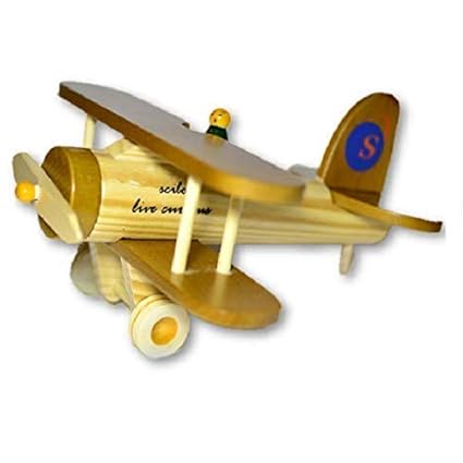 Sciloo Wooden Plane/Glider/Aeroplane/Puzzle Model - DIY (Oak)