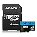 ADATA Premier 16GB MicroSDHC/SDXC UHS-I Class 10 V10 A1 Memory Card with Adapter Read up to 100 MB/s (AUSDH16GUICL10A1-RA1)