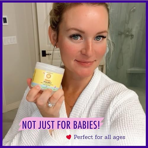 California Baby Calendula Cream | 100% Plant-Based Moisturizer | Lavender Baby Lotion | Face Moisturizer For Dry Skin | Hypoallergenic | 6 oz / 170g