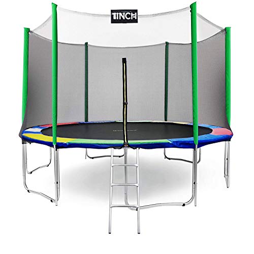 1INCHHOME Trampoline Combo Bounce Jump Safety Enclosure Ladder Net Spring Pad Ladder for Kids Indoor Outdoor Games Activities