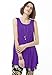 JollieLovin Womens Plus Size Loose-fit Sleeveless T-Shirt Tank Tunic Top(1X, Deep Purple)