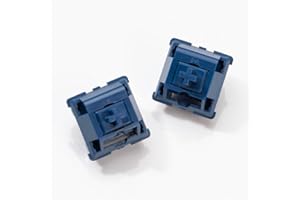 MELETRIX WS Light Tactile Mechanical Keyboard Switches Set, 5 Pin Navy Blue Factory Lubed Switch with POM Stem, 15.4mm Spring, Compatible with MX Keycaps for Gaming DIY Keyboard (35pcs)