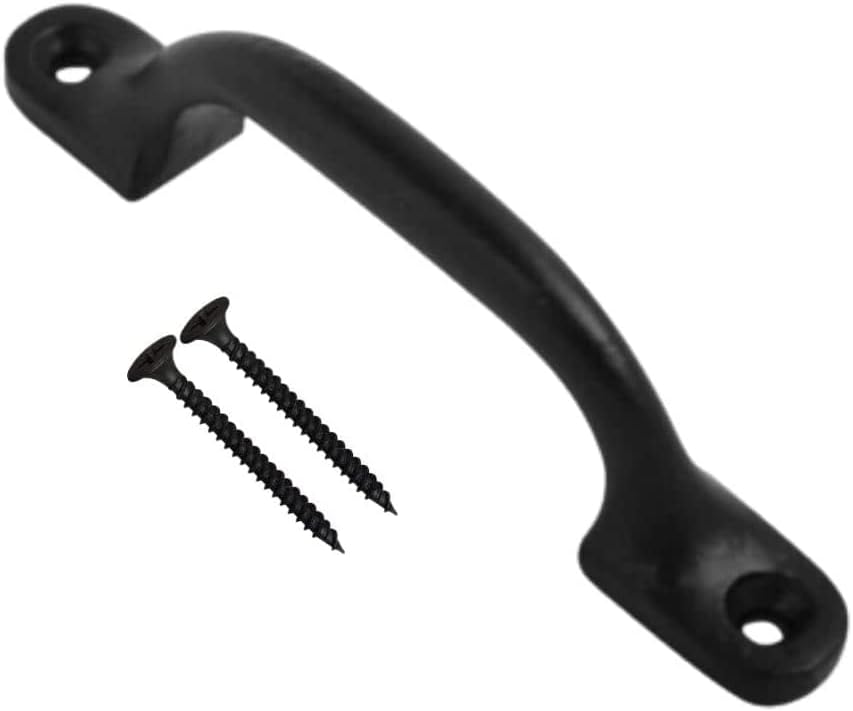 SISI UK Black Door Bows Pull Handle 4 Inch Sliding Barn Door Retro Bow