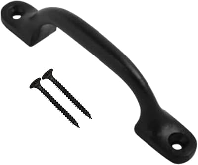 SISI UK Black Door Bows Pull Handle 4 Inch Sliding Barn Door Retro Bow