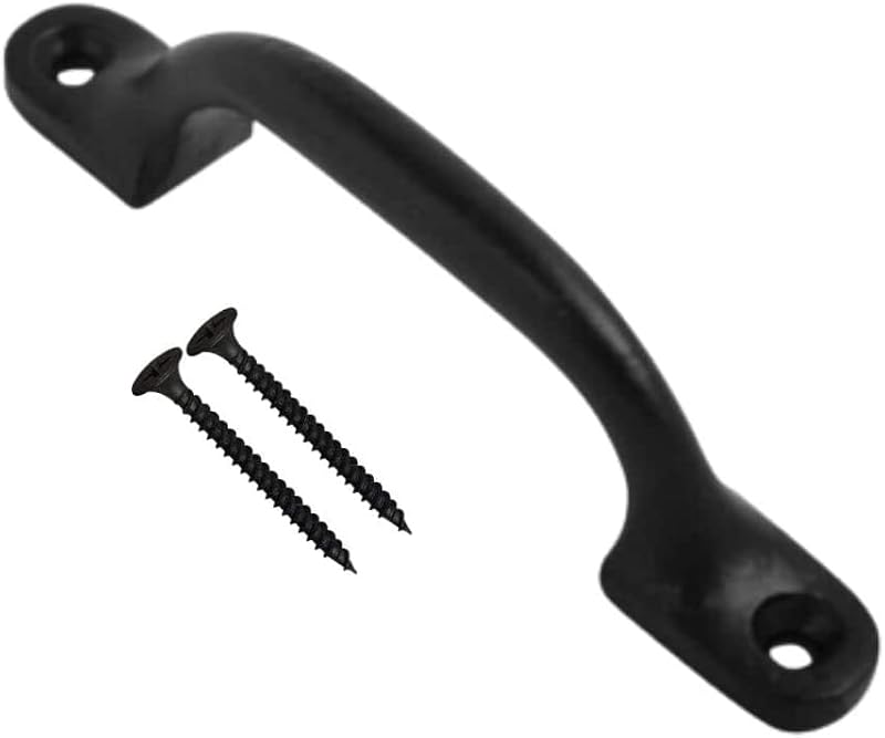 SISI UK Black Door Bows Pull Handle 4 Inch Sliding Barn Door Retro Bow