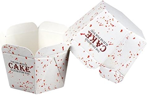 Premium Baking Cups Small-Flared Paper Baking Cups Perfect for Muffins Cupcakes or Mini Snacks Hexagonal paper Cup 100pcs