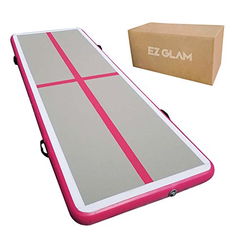 EZ GLAM Inflatable Tumbling Gymnastic Air floor Mat Track Cheerleading
