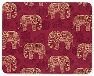 輸入 赤い象パターンマウスパッド インドインド母姉妹マウスパッドマウスマットギフトコンピューター 56