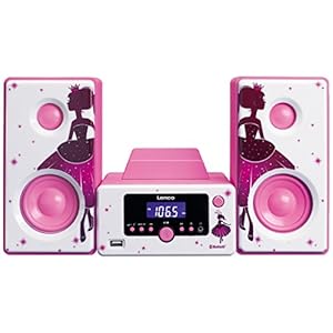 Lenco Stereo-installatie MC-020 compact systeem met Bluetooth, USB en FM-radio (wekfunctie, USB-oplader, aux…