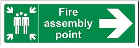 Vsafety 17015bc-g Fire Point Point Panneau, Fire Assemblage Avec
