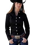 Cinch Apparel Womens Button Up Shirt M Black