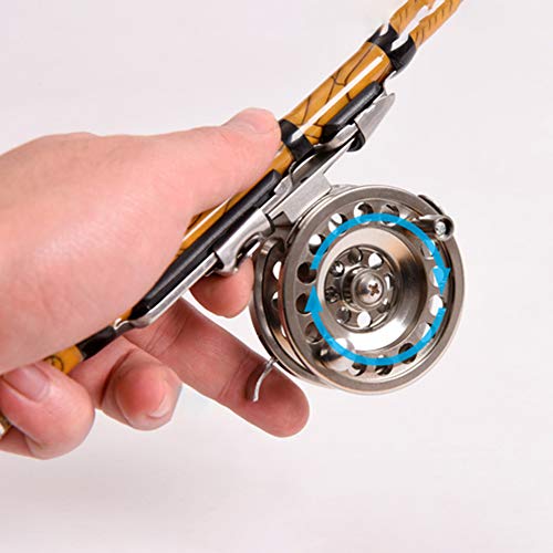 Kaakaeu Moulinet De Pêche à La Mouche D50/d60 Cnc En Alliage D’aluminium 1:1 2 Roulements Ultra Léger Pour Droitier