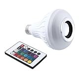 Mabor Bluetooth Smart LED Light Bulb Speaker RGB Color Changing with Remote Control