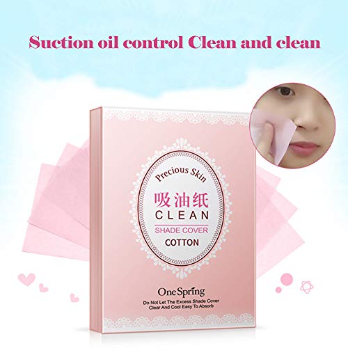 Women Oil Absorbing Tissues 100pcs/box Oil Blotting Paper Portable Facial Tissues for Outdoor Traveling Usage