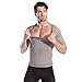 HÖTER Mens Slim and Tight Super Soft Compression & Slimming Shaper V-Neck Compression Shirt