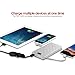 iWALK 10000 mAh Power Bank with Lightning & Micro USB Cable, Cell Phone External Battery Charger with Built in Cable, Portable Phone Charger For iPhone X 8 7 6s 6 plus Samsung Galaxy etc, White