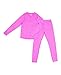 Trimfit Girls Space Dye Long-Sleeve w/ Thumbholes Long Underwear Thermal Set