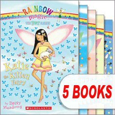 The Pet Fairies (5 Book Set) (Rainbow Magic, Katie the Kitten Fairy; Bella the Bunny Fairy; Georgia the Guinea Pig Fairy; Lauren the Puppy Fairy; Penny the Pony Fairy)