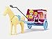 No.24301 Fairyland 65pcs Yellow Horse and 2 Wheel Cart By Ausini
